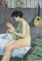 Study of a Nude Suzanne Sewing Post Impressionism Primitivism Paul Gauguin